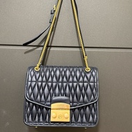 Furla Metropolis Crossbody Cometa 小羊皮皺摺鎖鏈條包