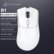 Chuột Gaming Không Dây Bluetooth Attack Shark X11 Chip PRO PAW3311 Có Dock Sạc LED 22000 DPI Dùng Ch