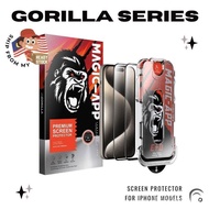 FRESCO GORILLA Clear/Privacy Tempered Glass Screen Protector for iPhone 17 16 15 14 13 12 11 Pro Max