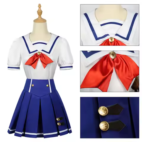 Anime Aikatsu Hoshimiya Ichigo Cosplay Costume School Dress Summer Uniform Suit Wig Halloween Party 