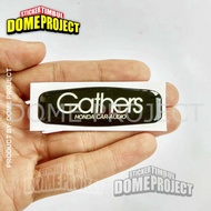 MOTORCYCLE STICKER embossed GETHERS HONDA CAR AUDIO FLEXIBLE STICKER CAR AUDIO ACCESSORIES