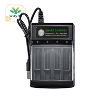 4 Slots Smart USB Battery Charger for Rechargeable Battery AA AAA AAAA 1.5V Alkaline 14500 10440 163