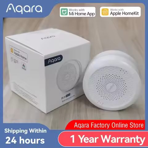 Aqara M1S Hub E1 Gateway With RGB LED Night Light ZigBee Wi-Fi 2.4G Siri Voice Remote Control Home W