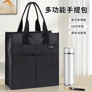 Dirt-Resistant Conference File Bag Fashion Handbag Briefcase Canvas Storage A4 Student Thickened Por