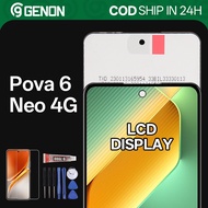Genon IPS 120Hz LCD for Tecno Pova 6 Neo 4G LCD Display Touch Screen Replacement Parts
