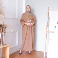 FREYA HIJAB - Maria Kaftan Long Dress Wanita Muslim / Baju Gamis Wanita Lebaran Terbaru 2024 / Gamis Wanita / Gamis Remaja Modern / Baju Wanita Long Dress Murah