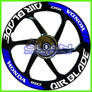 ∲ ◎ Honda Airblade 150 Quality Reflective Mags Decals Sticker
