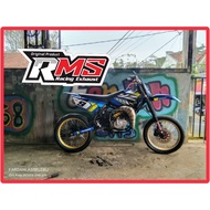 Fiz r stainless steel shrimp exhaust, Yamaha DT125, DT100 stainless