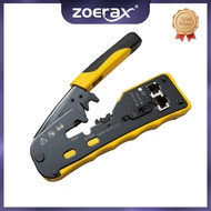 Zoerax Pass-Through RJ45 Crimper Tool