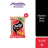 [Bundle of 3] Twisties Chachos Corn Chips Mid Pack [Cheesy Cheese/ BBQ Bonanza/ Spicy Curry] (70g)