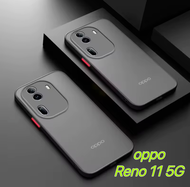[ส่งจากไทย] Case Oppo Reno11 5G เคสโทรศัพท์ ออฟโบ้ เคสกันกระแทก ปุ่มสีผิวด้าน กันรอยกล้อง ขอบนิ่มหลังแข็ง