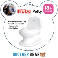 Nuby My Real Potty Mini Size Toilet: 18+m (Weight up to 60lbs / 27kg) | BROTHER BEAR