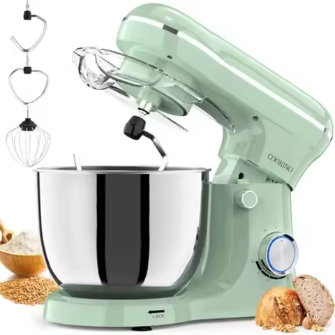 Electric Stand Mixer 10 Speeds Tilt-Head Food Mixer 3-IN-1 Kitchen Mixer for Daily Cooks with Dishwa