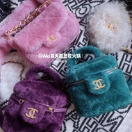 New Furry Cosmetic Bag Handicraft Workshop Series Furry Cosmetic Bag Shoulder Messenger Bag Portable