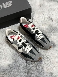 New Balance 327 復古百搭 織物耐磨 跑步鞋 黑白灰