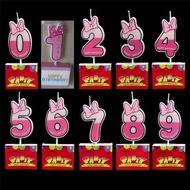 Birthday Candle (Pink Number 0~9)