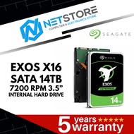 SEAGATE EXOS X16 SATA 14TB 7200 RPM 3.5" INTERNAL HARD DRIVE - ST14000NM001G