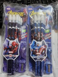 Marvel 美國隊長及蜘蛛俠鉛筆文具套裝