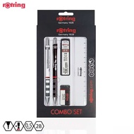 Rotring รอตติ้ง COMBO SET ชุดดินสอกด ดินสอกดพร้อมไส้ดินสอ ยางลบ และไม้บรรทัด