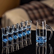 High-End Chinese Style Two Liang White Wine Glass Wine Dispenser Set Household Creative Jinshan Gold