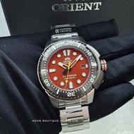 * OFFICIAL ORIENT WARRANTY * Orient M-Force Red Dial Mens Automatic Divers Watch RA-AC020LR