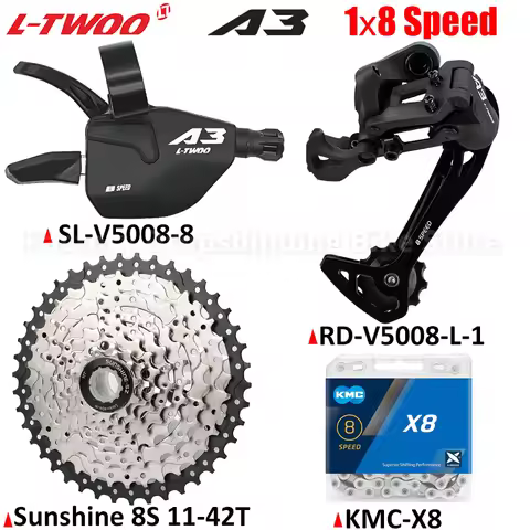 LTWOO A3 MTB 1x8 Speed Transmission Kits Rear Derailleur 1:1 Tech Compatible SRAM BANBOK HG Structur