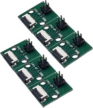 MTCELL 6 Pcs FFC FPC PCB Converter Board with Straight Header 4pin 1.0mm (Connector Socket Pre-Solde