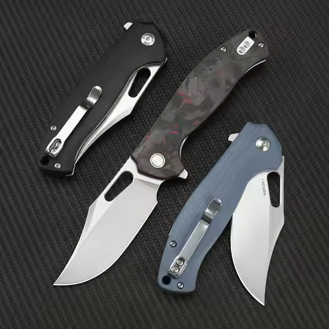 Outdoor Folding Pocket Knife 14C28N Steel Camping Hunting Knife EDC Hiking Military Tactical Cutting