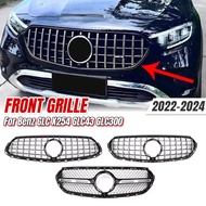 GT Diamond Style Front Grille Radiator Mesh Insert For Mercedes Benz GLC X254 2022+ GLC43 GLC300 Rac