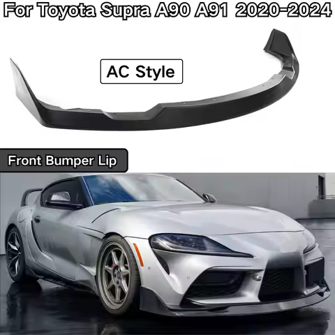 3PCS Front Bumper Lip For Toyota Supra A90 A91 2020-2024 Spoiler Splitter Cars Accessories Carbon Fi