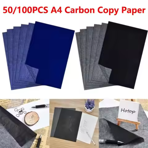 50/10Pcs Handmade Carbon Copy Paper One Side Coated A4 Tracing Paper Coated Reusable Drawing Transfe