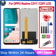Original LCD For OPPO Realme C21Y / C25Y LCD Screen Display Touch Screen Digitizer Assembly Replacem