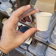 50pcs Bio 9PC1CUP White Paper Cup 1.5oz 45ml Without Lid Tester Cup Disposable Drinkware Tableware