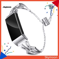 Skym* Rhinestone Replacement Watch Band Strap Wristband Bracelet for Fitbit Charge 3