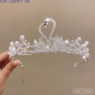 Rhinestone Tiara Crown Hair Band Garland for Birthday Festival Photo Shoot Event