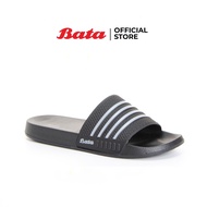 *Best Seller* Bata MENS SLIPPERS รองเท้าเล่นน้ำสงกรานต์ รองเท้าแตะ ลุยน้ำแบบสวม ใส่ง่าย สำหรับผู้ชาย สีดำ รหัส 8616728
