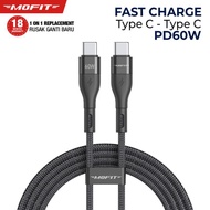 MOFIT Data Cable Type C to C 60W MC-100 Cable Type C to Type C 1M / RC Data Cable Type C to C 120W C