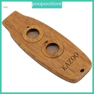 POOP Professional Small Kazoo Musical Instrument Double Membrane Kazoo Portable Double Flutes Hole K