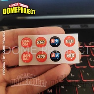 TOMBOL BRANDED 1 HOME SET BUTTON STICKERS FLEXIBLE RAISED STICKERS CELLPHONE STICKERS