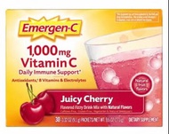 🈹 New - Emergen-C Juicy Cherry 1000mg Vitamin C Packets (30 pcs)
