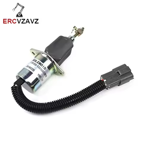 129953-77811 1751ES-12A3UC12B1S SA-4673-S 12V Fuel Stop Solenoid 3 Pins for Hyundai R60-5 R210-5 R33