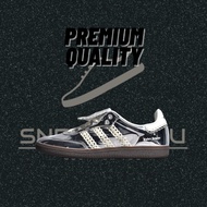 Adidas Wales Bonner x Samba Classic "silver Metal" Kasut kasual bertapak rendah