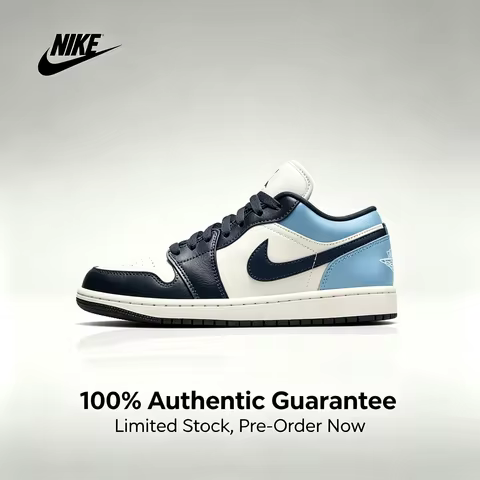 Nike Air Jordan 1 Obsidian Sneakers Casual Sports Shoes Cushioning Retro Basketball Shoes Unisex Bla