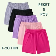5 pcs women's shorts for teenagers, women's shorts, teenage girls' shorts,/ shorts, women's hotpants