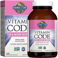 Multivitamin Garden of Life untuk Wanita 50 Tahun ke Atas, Vitamin Code Women 50 & Wiser Multi - 240
