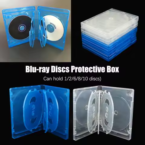 CD Case CD Storage Box 1Pc Blu-ray Replacement Game Cases Protective Box For PS4 PS5 CD DVD Discs St