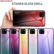 Luxury Gradient Tempered Glass Phone Case Huawei Nova 7i 3i 5T 7 SE Hard PC Shockproof Protective Cover
