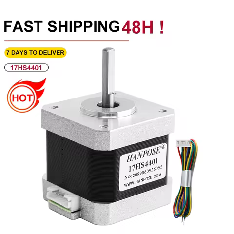 42 Step motor 12v 1.5A 40N.CM 17HS4401 High torque low noise for cnc 3D printer motor Monitor Equipm