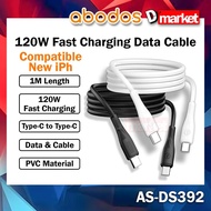 Abodos AS-DS392 120W Fast Charging Cable Type-C Cable 100cm Data Cable 120W Cable Abodos Cable 1m
