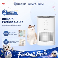 Simplus Pink Air Purifier | 80m³/h CADR | Aromatherapy Function | 8H Timer | Removes Dust, Pet Odors